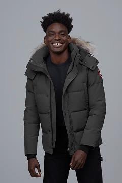 Chamarras Canada Goose Hombre Mexico - Wyndham Abrigos Grises CB0341752